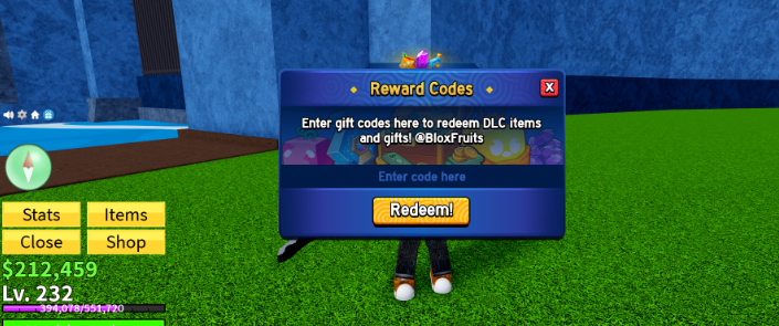 blox fruits codes redeem